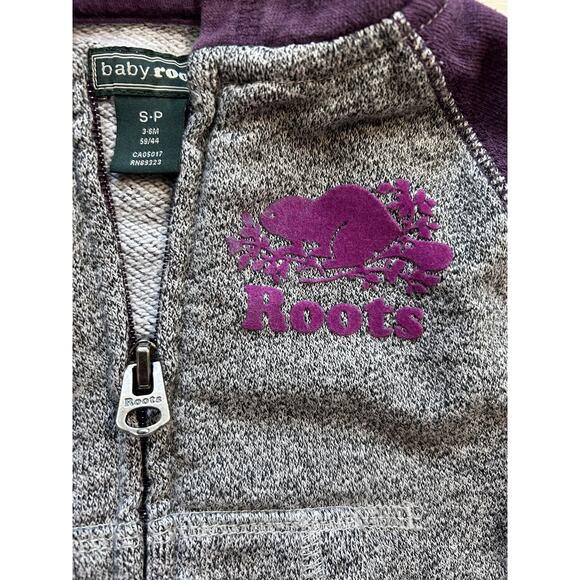 Roots Original Full-Zip Raglan Hoodie, 3-6 Months - Picture 3 of 6